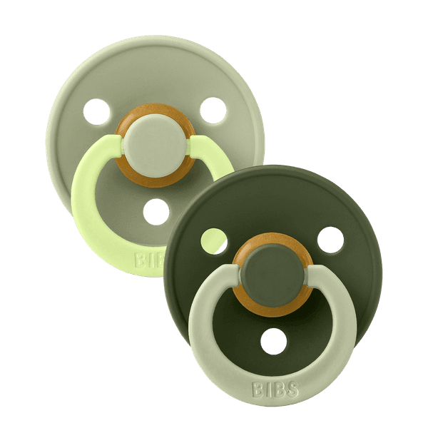 BIBS ΣΕΤ ΠΙΠΙΛΕΣ 2ΤΜΧ COLOUR FUSION SAGE/HUNTER GREEN ΣΤΡΟΓΓΥΛΗ No2 - Image 2