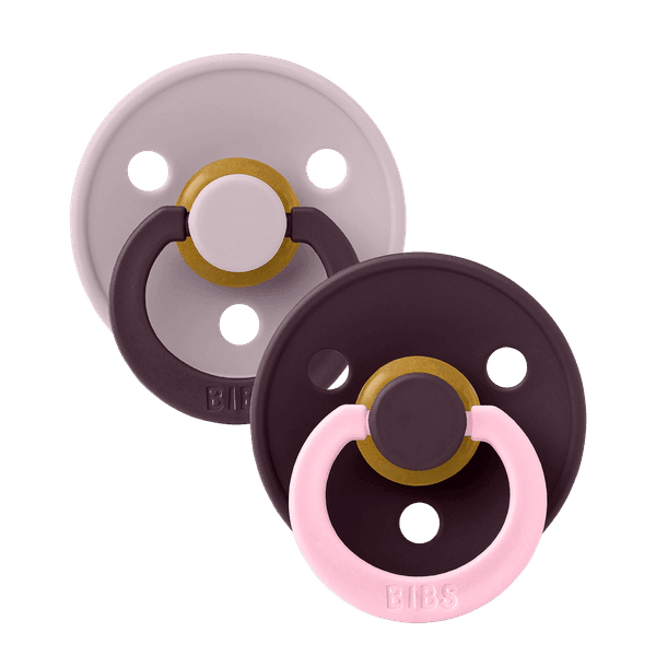 BIBS ΣΕΤ ΠΙΠΙΛΕΣ 2ΤΜΧ COLOUR FUSION DUSKY LILAC/PLUM – ΣΤΡΟΓΓΥΛΗ No1