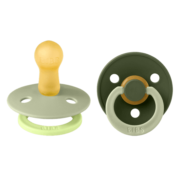 BIBS ΣΕΤ ΠΙΠΙΛΕΣ 2ΤΜΧ COLOUR FUSION SAGE/HUNTER GREEN ΣΤΡΟΓΓΥΛΗ No2