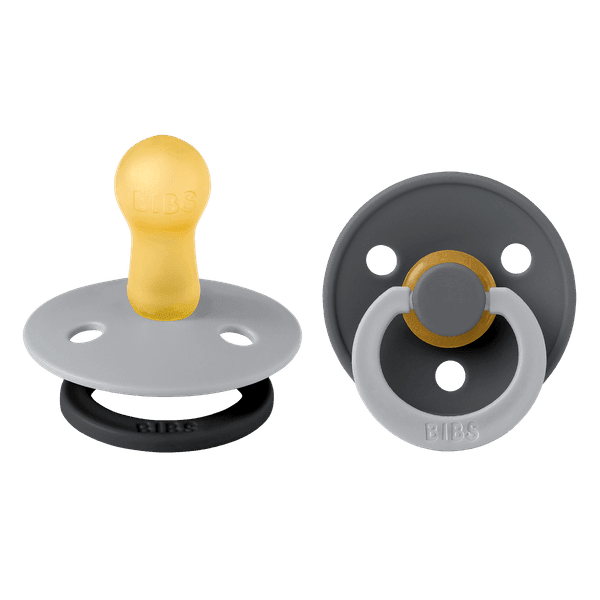 BIBS ΣΕΤ ΠΙΠΙΛΕΣ 2ΤΜΧ COLOUR FUSION CLOUD/IRON – ΣΤΡΟΓΓΥΛΗ No1 - Image 2