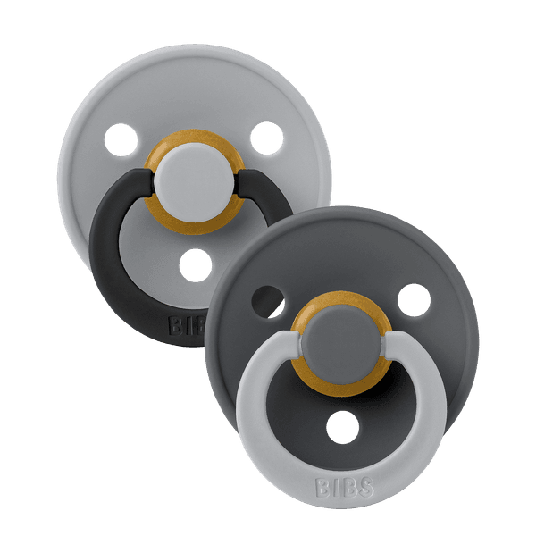 BIBS ΣΕΤ ΠΙΠΙΛΕΣ 2ΤΜΧ COLOUR FUSION CLOUD/IRON – ΣΤΡΟΓΓΥΛΗ No1