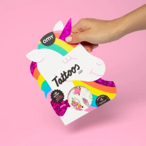 OMY Αυτοκόλλητα tattoos Μονόκερος Lily