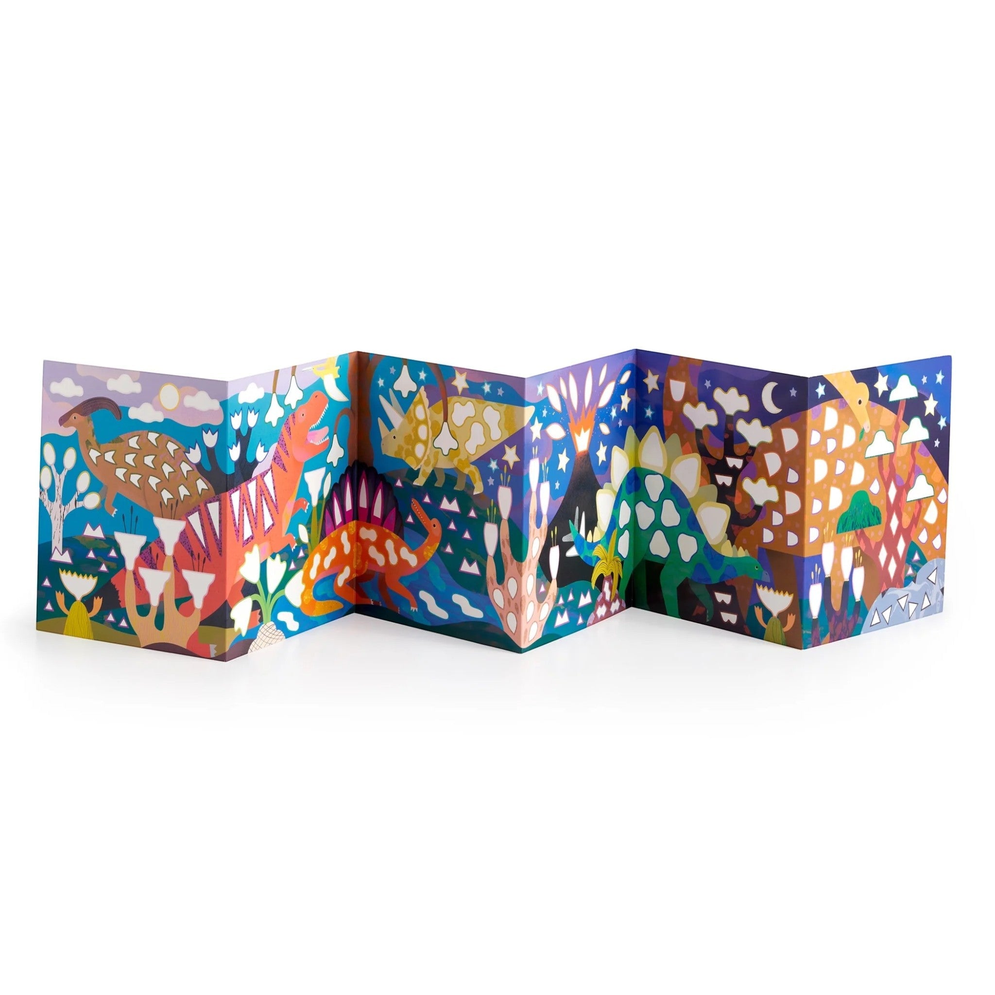 MUDPUPPY Σετ δραστηριοτήτων με αυτοκόλλητα λάμψης και αφίσα Δεινόσαυροι - Image 6