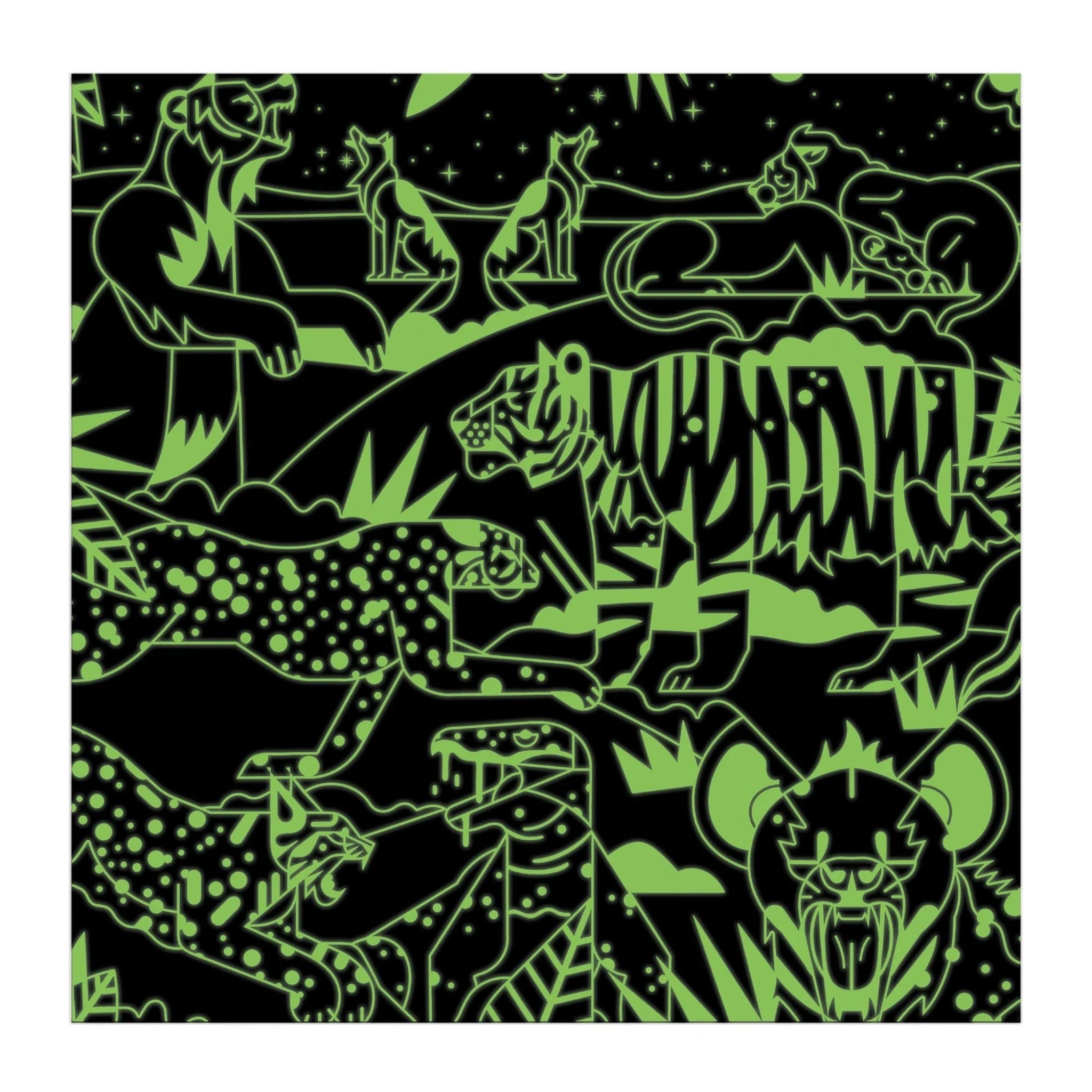 MUDPUPPY Παζλ φωσφορίζον 500 κομματιών Άγρια Ζώα - Image 4