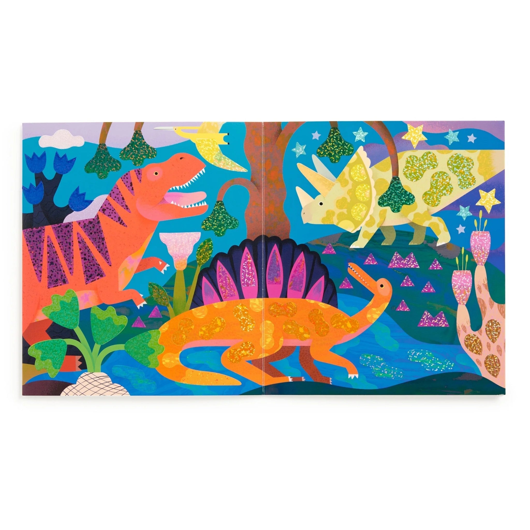 MUDPUPPY Σετ δραστηριοτήτων με αυτοκόλλητα λάμψης και αφίσα Δεινόσαυροι - Image 3