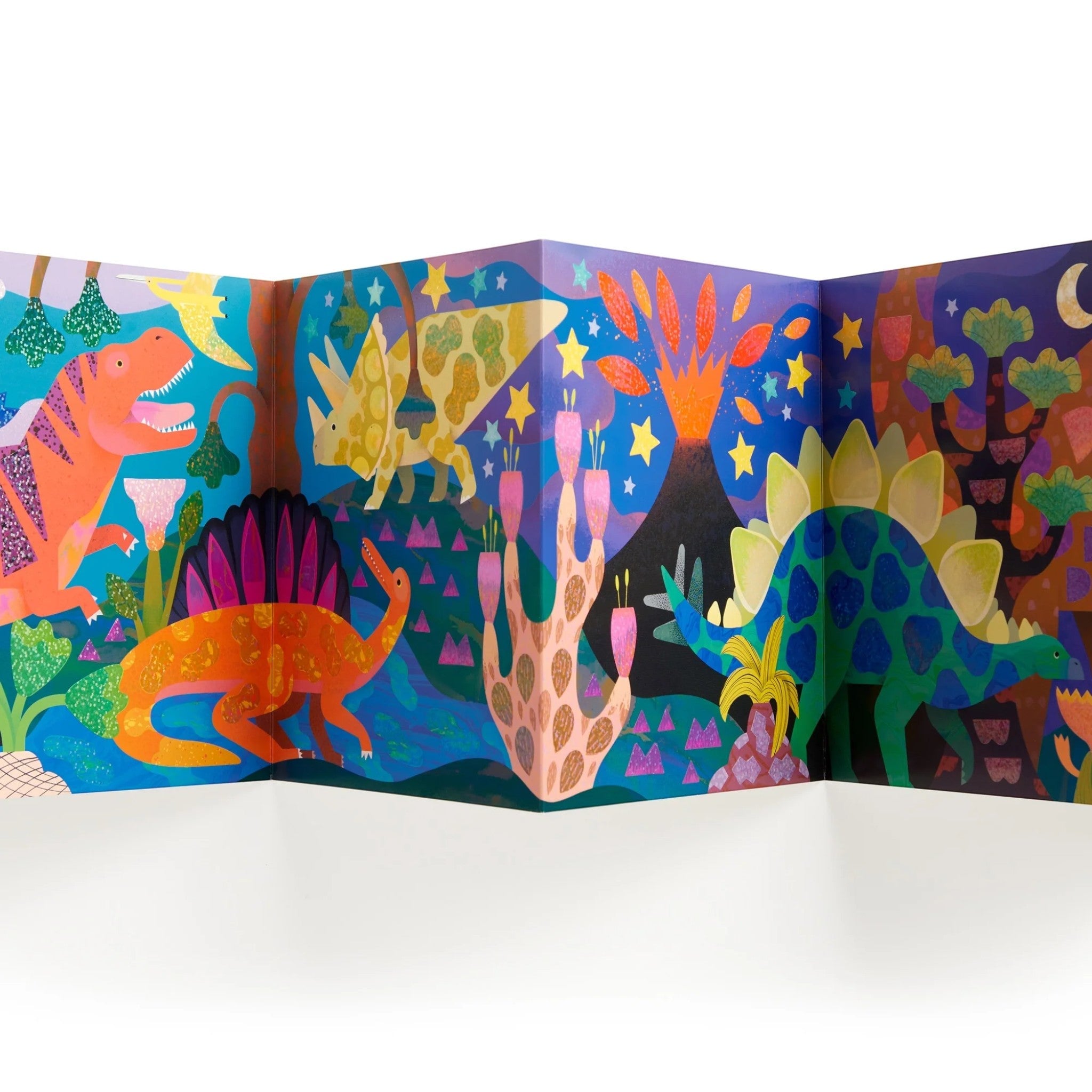 MUDPUPPY Σετ δραστηριοτήτων με αυτοκόλλητα λάμψης και αφίσα Δεινόσαυροι - Image 2