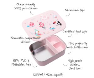 Little Lund Lunch Box 1200ml Birds - Image 4