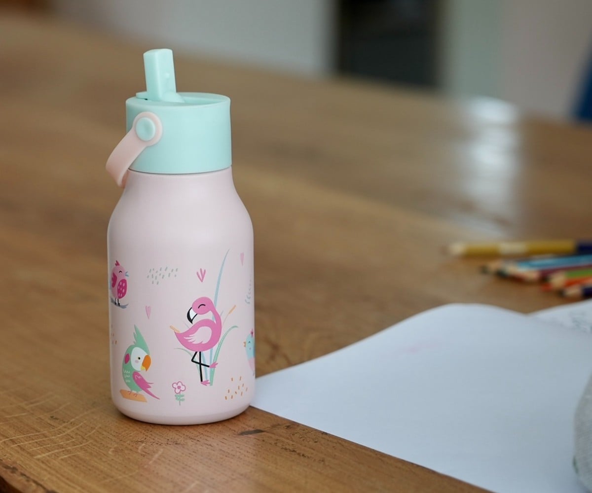 Little Lund Water Bottle 400ml Birds - Image 5