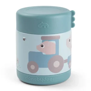 Done By Deer Θερμός φαγητού 300ml Tiny Farm Blue