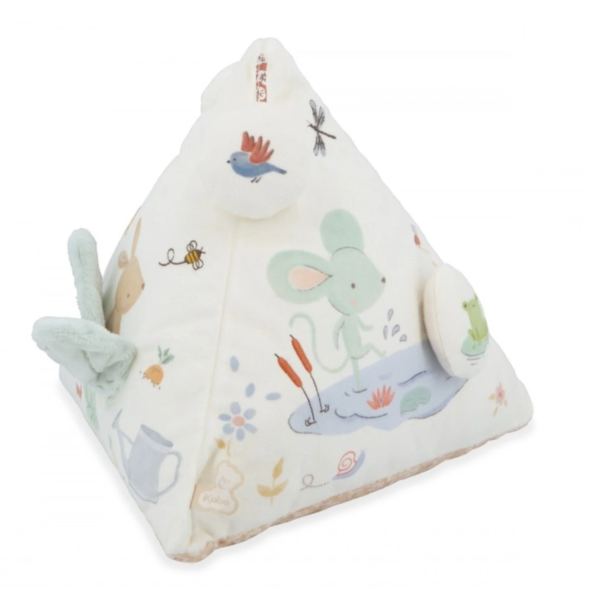 PETITES CHANSONS Υφασμάτινη πυραμίδα δραστηριοτήτων με ήχο Kaloo