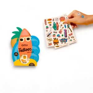 Αυτοκόλλητα tattoos Surf & Skate OMY