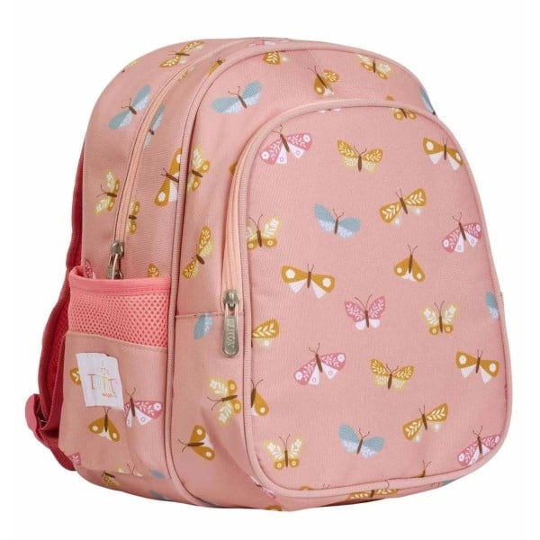 A little lovely company Tσάντα πλάτης νηπιαγωγείου με ισοθερμική θήκη Butterflies