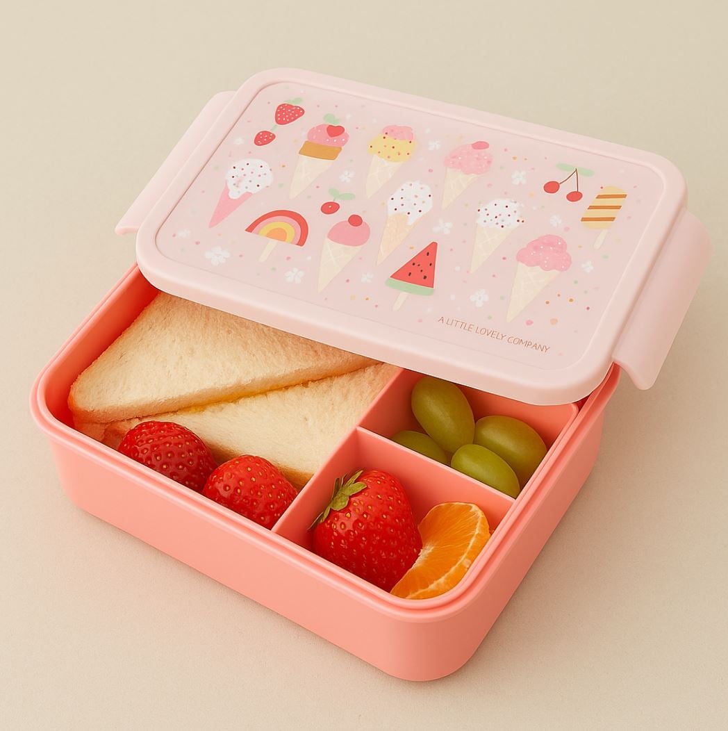A little lovely company Δοχείο φαγητού Bento με χωρίσματα 1.2 L Ice-cream - Image 2