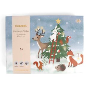 Filibabba Puzzle with 30pcs Wonderful Winter Forest Friends