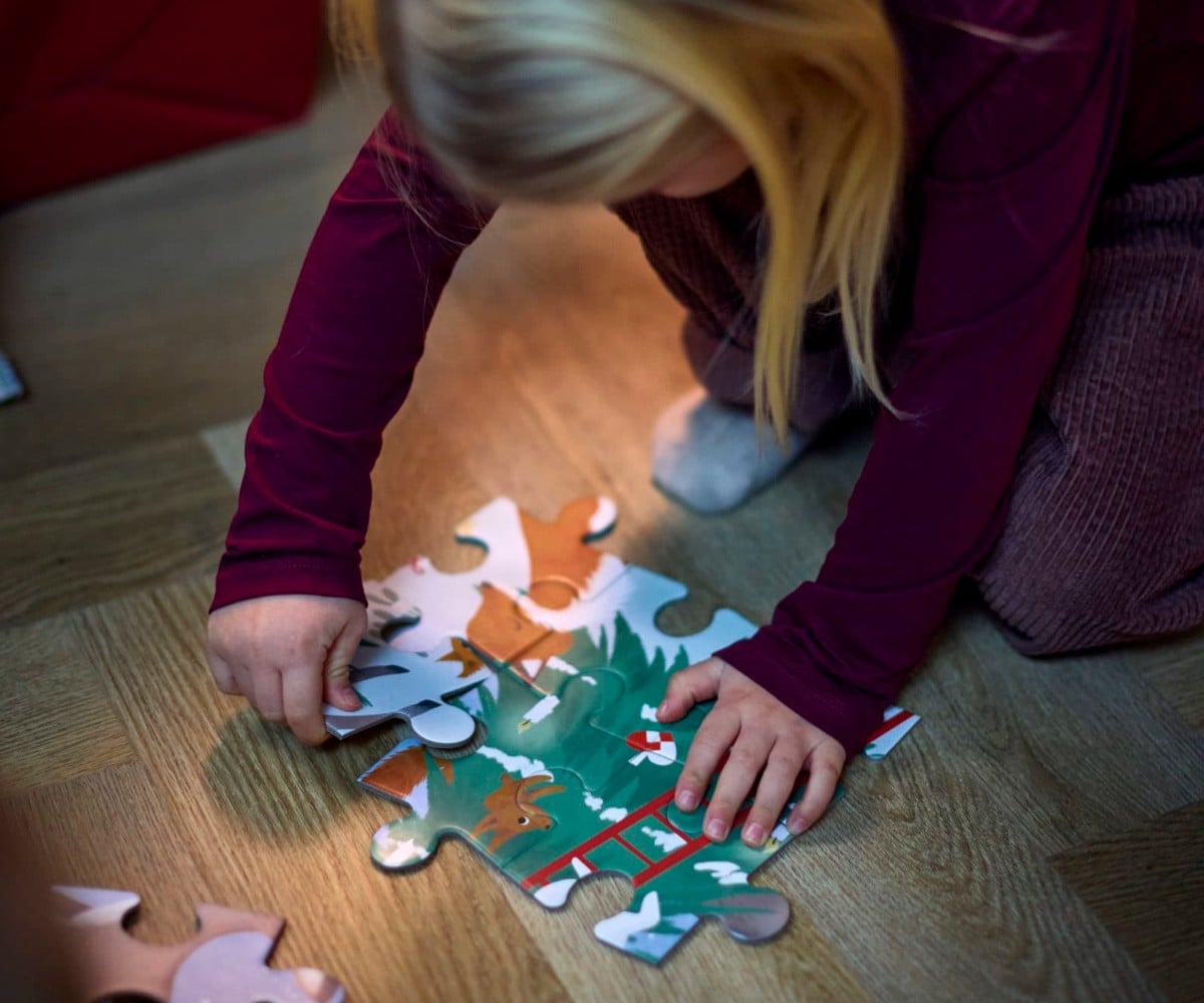 Filibabba Puzzle with 30pcs Wonderful Winter Forest Friends - Image 2