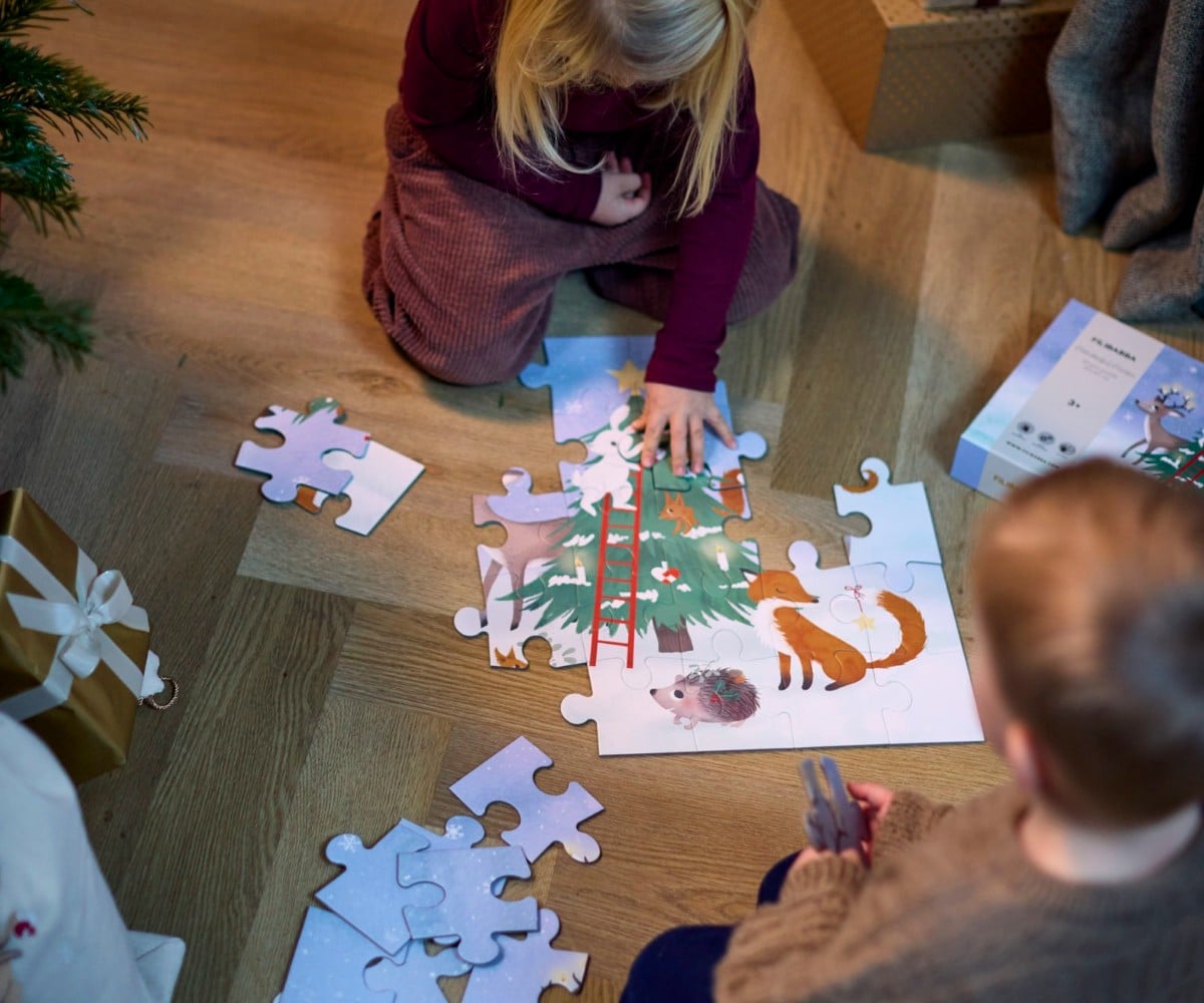 Filibabba Puzzle with 30pcs Wonderful Winter Forest Friends - Image 4