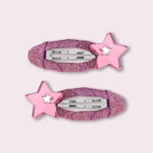 Mini Cools Παιδικά Κλιπς Μαλλιών HAIRMOONSTARPINK