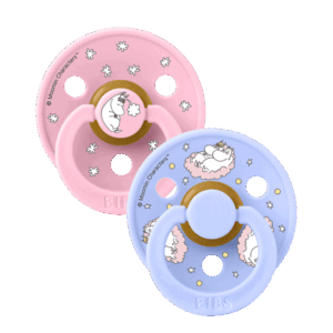 BIBS X MOOMINS COLOUR ΣΕΤ ΠΙΠΙΛΕΣ 2ΤΜΧ  SAILING NORDIC BABY PINK/HUSH MIX ΣΤΡΟΓΓΥΛΗ No1