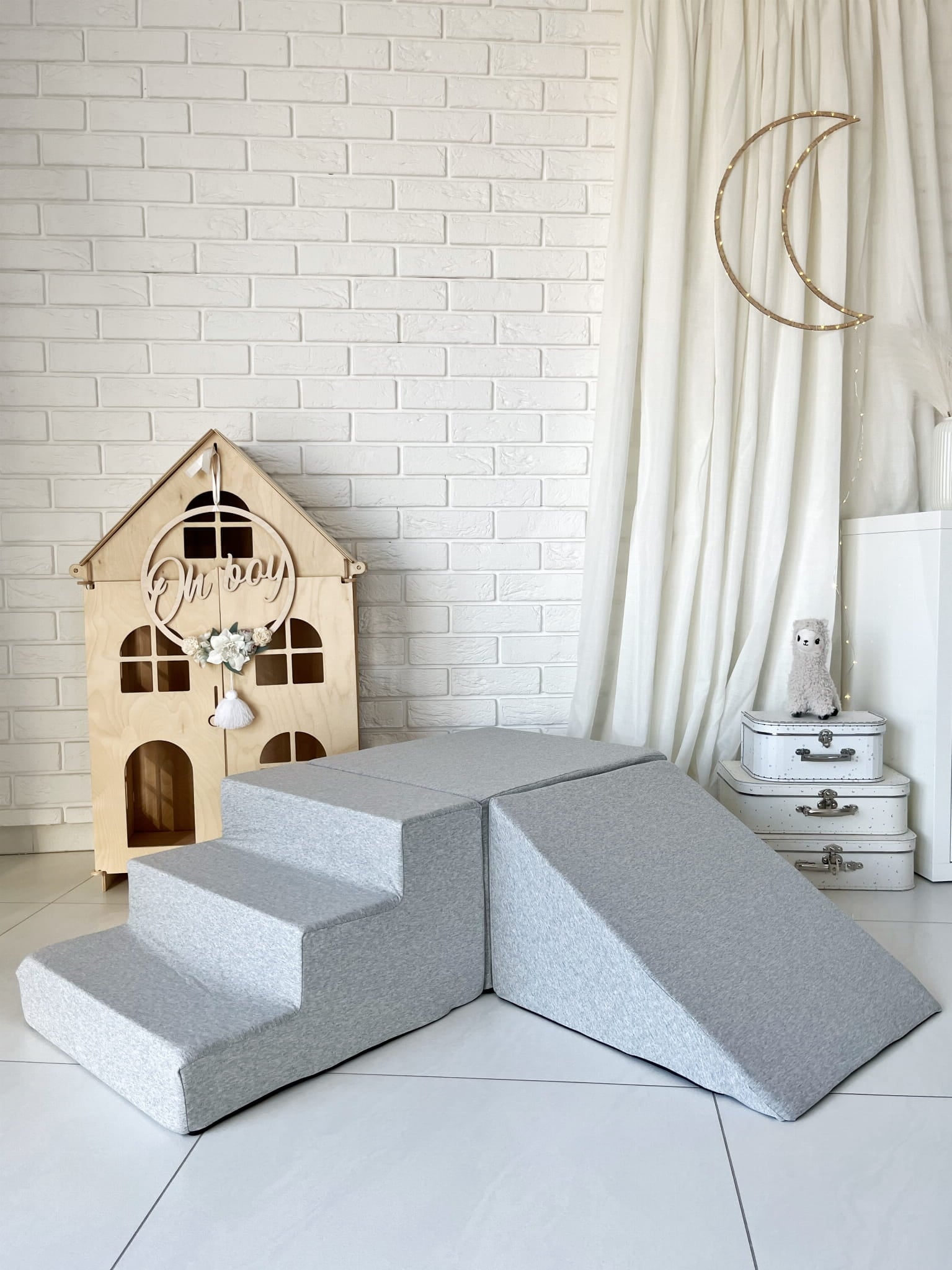 Γυμναστήριο αφρού 3 τεμαχίων light grey - Image 5