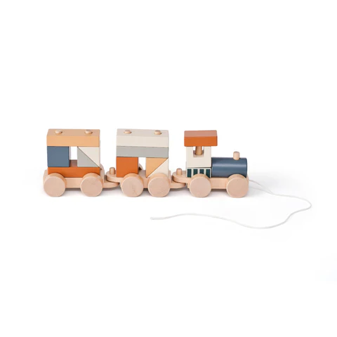 KIDS CONCEPT Ξύλινο τρενάκι με τουβλάκια ταξινόμησης - Image 4