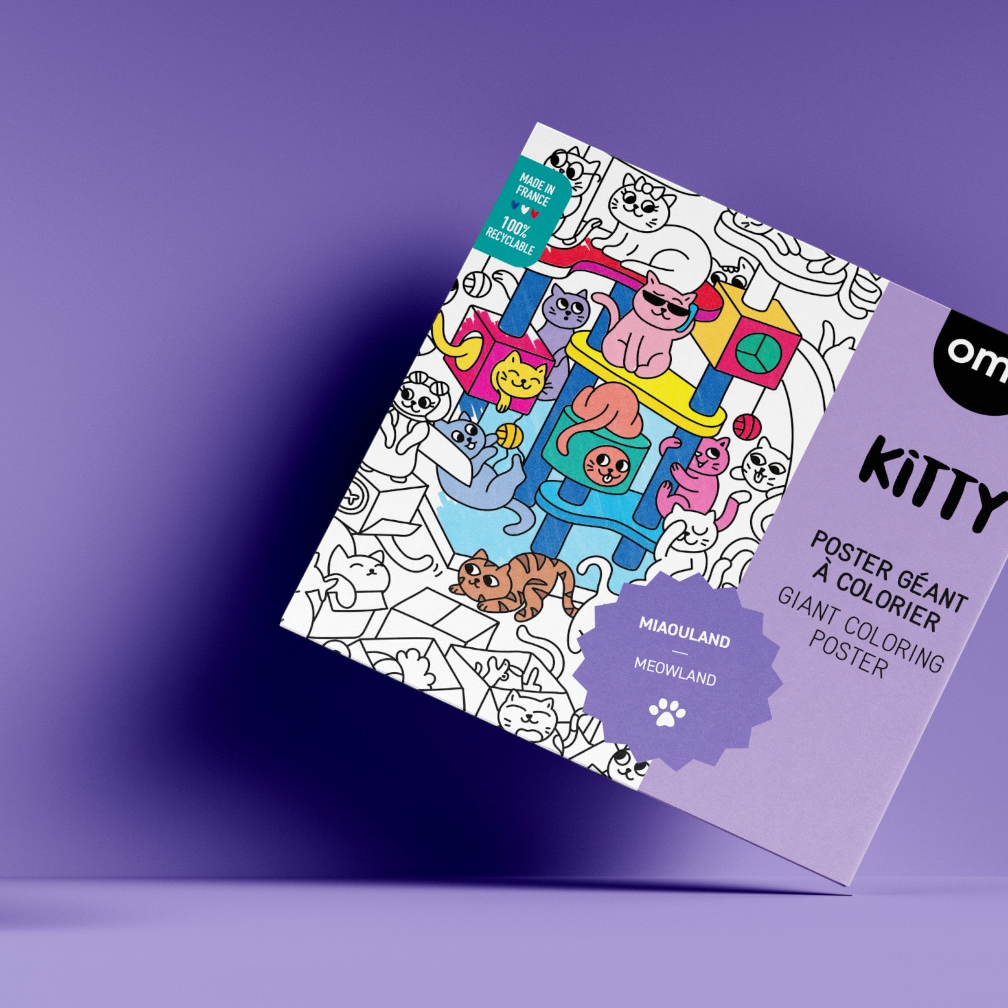 OMY Αφίσα γίγας για ζωγραφική Γατούλα