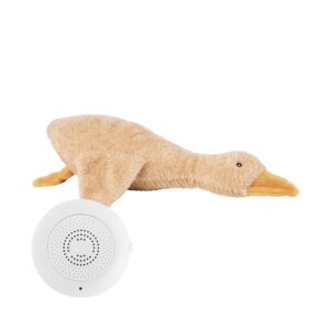 FLOW Υφασμάτινη χήνα Liva με λευκούς ήχους & μουσική - επαναφορτιζόμενο (καφέ)