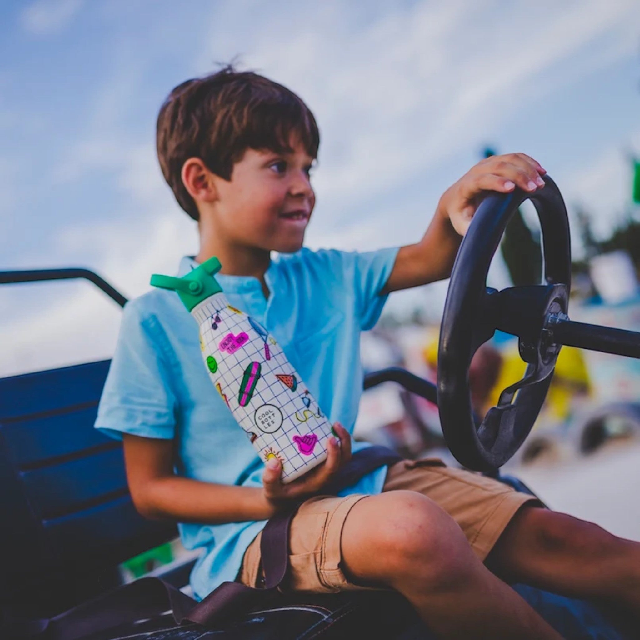 COOL BOTTLES Ανοξείδωτο παιδικό μπουκάλι Play Mode 500ml - Image 2