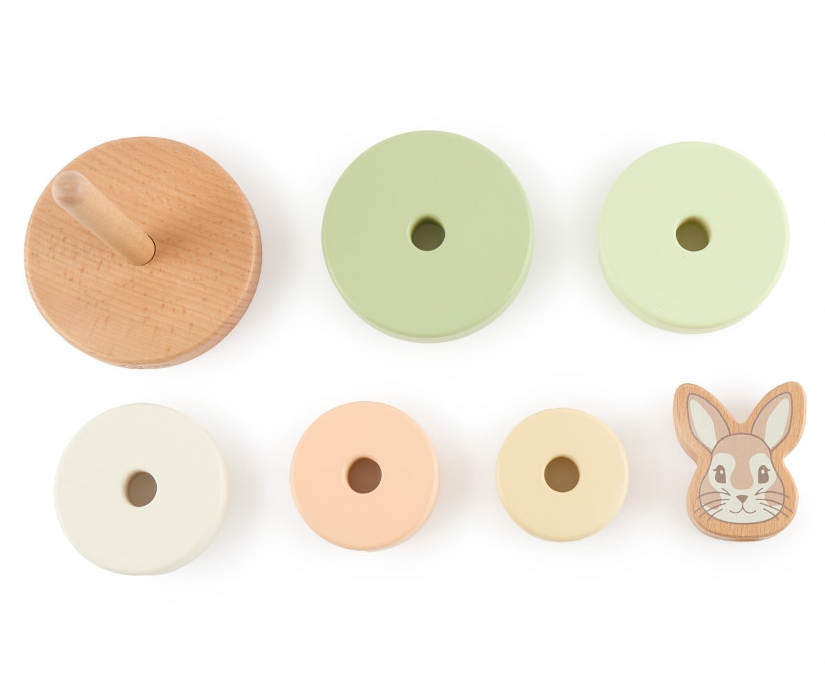 Bieco Ξύλινο Παιχνίδι Στοίβαξης Λαγουδάκι Fine - Image 3