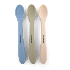 Filibabba Silicone Feeding Spoons 3 Pack – Ocean Mix
