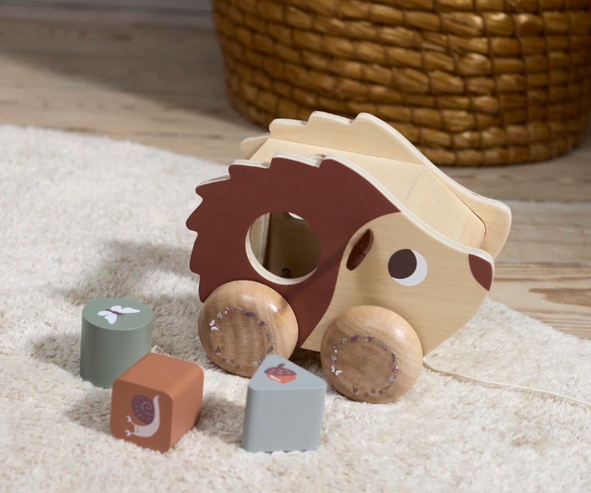Filibabba Pull Along Hedgehog - Image 2