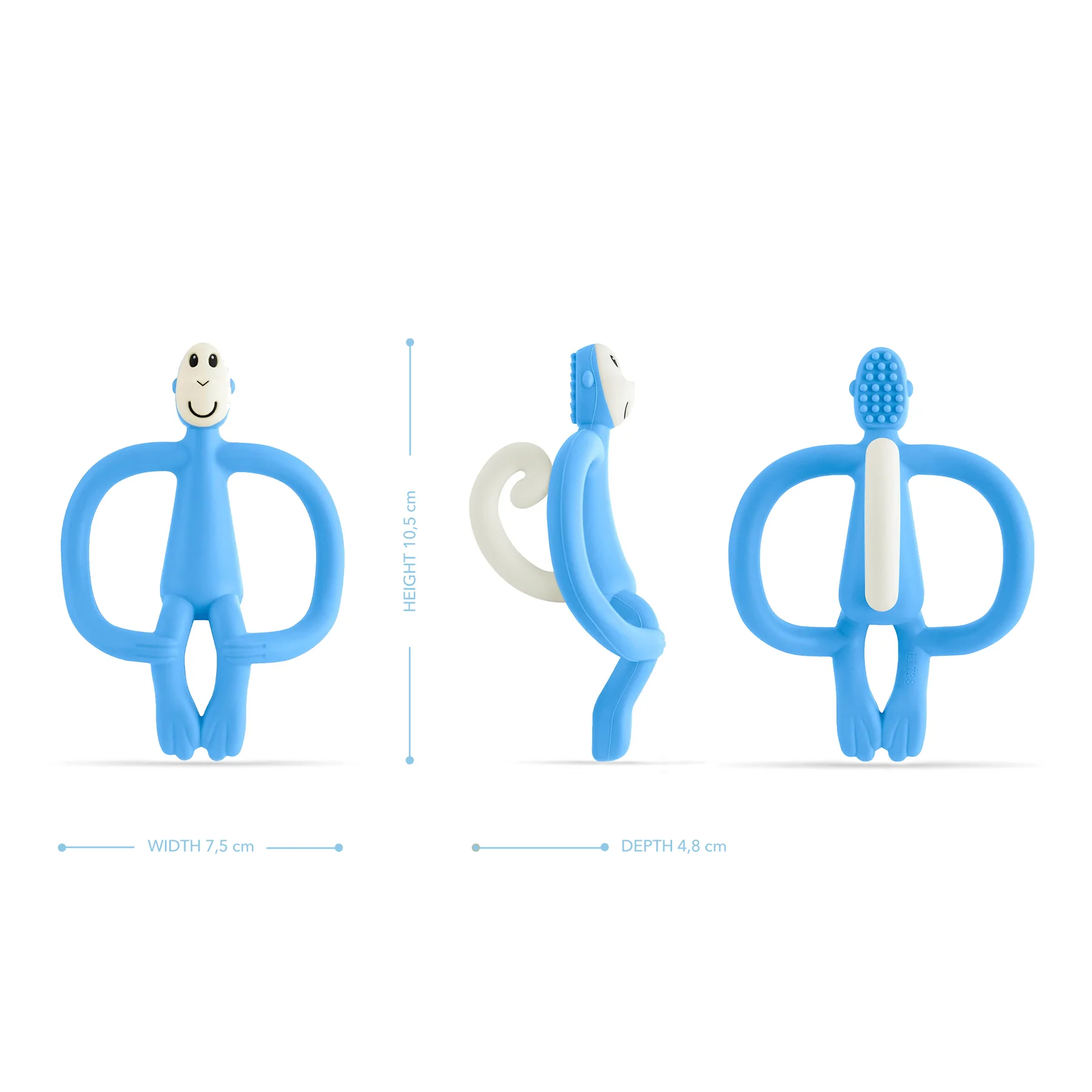 Μασητικό matchstick monkey LIGHT BLUE - Image 4