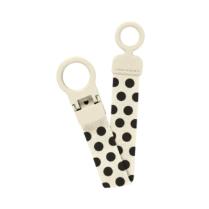 ΚΛΙΠ ΠΙΠΙΛΑΣ BIBS POLKA DOT- IVORY BLACK