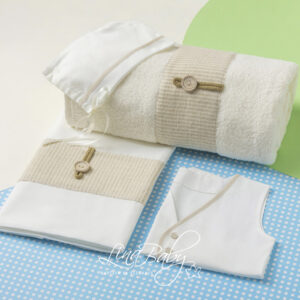 Λαδόπανα Βάπτισης Lina Baby Πικέ