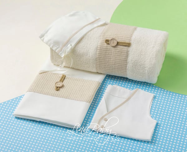 Λαδόπανα Βάπτισης Lina Baby Πικέ