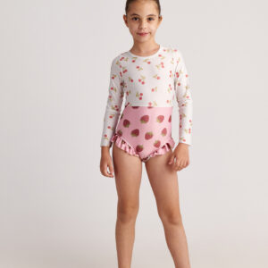 Two In A Castle Μαγιό Summer Tart Fruits Backless Long Sleeve