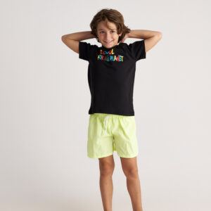 Two In A Castle Μαγιό ISLANDER STRIPED SHORTS Yellow