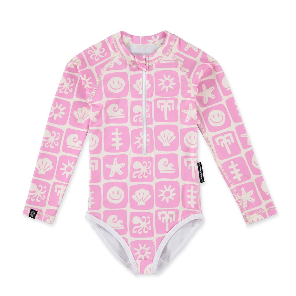 Μαγιό Θαλάσσης Beach&Bandits Sea Smiley Pink