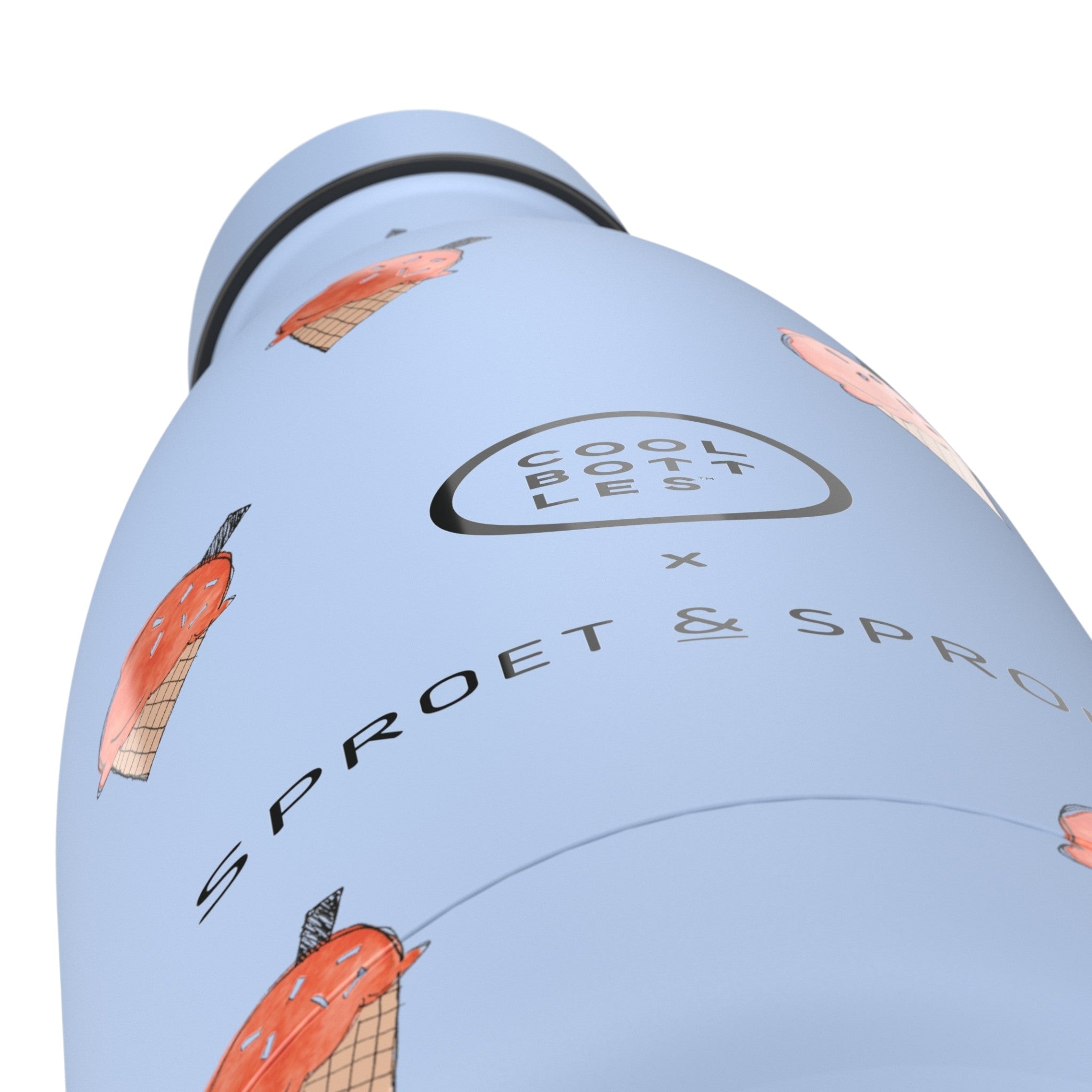 COOL BOTTLES Ανοξείδωτο παιδικό μπουκάλι Blue Scoop 350ml - Image 2