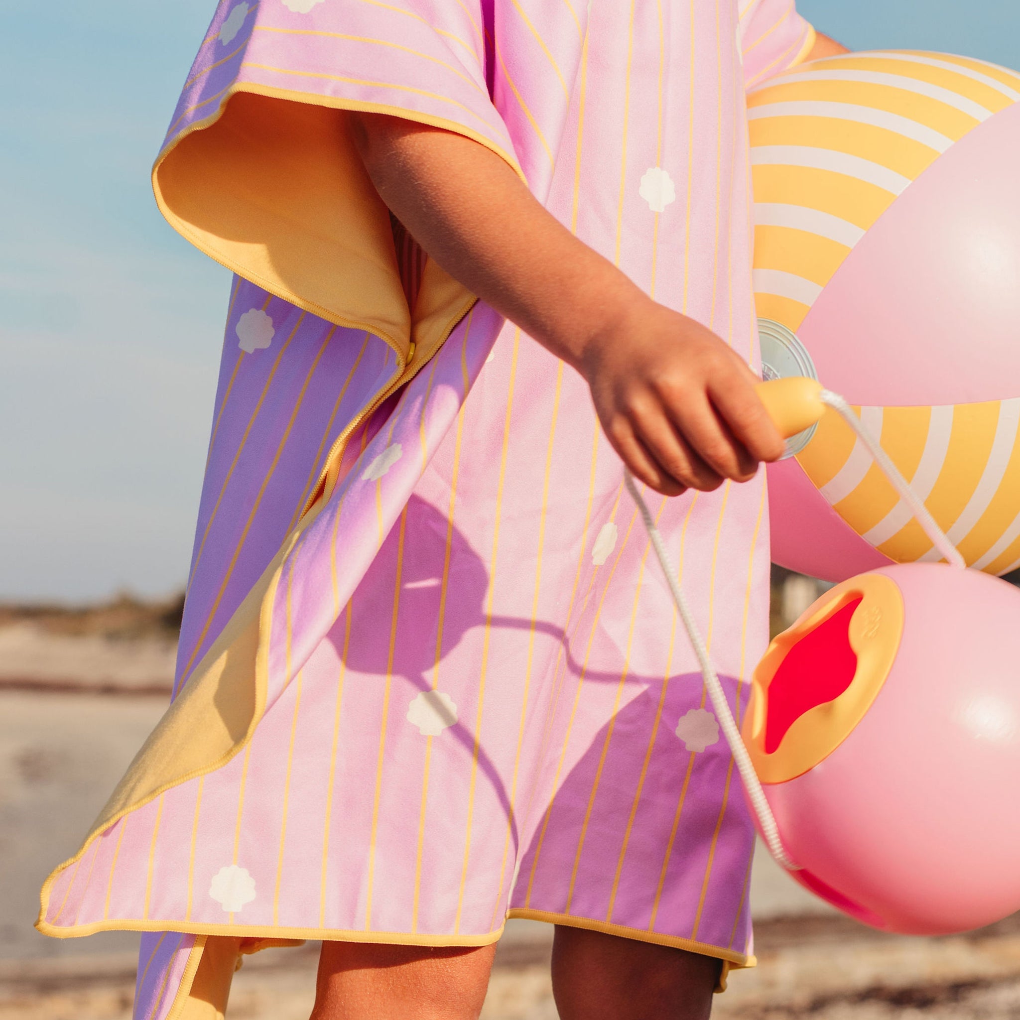 Quut Παιδικό πόντσο Banana Pink - Image 8