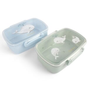 Filibabba Δοχεία Φαγητού 2 Pack Christian Whales Tales