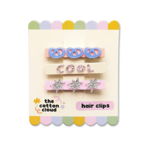 The Cotton Cloud Σετ 3 κλιπ μαλλιών Be Cool +3 ετών