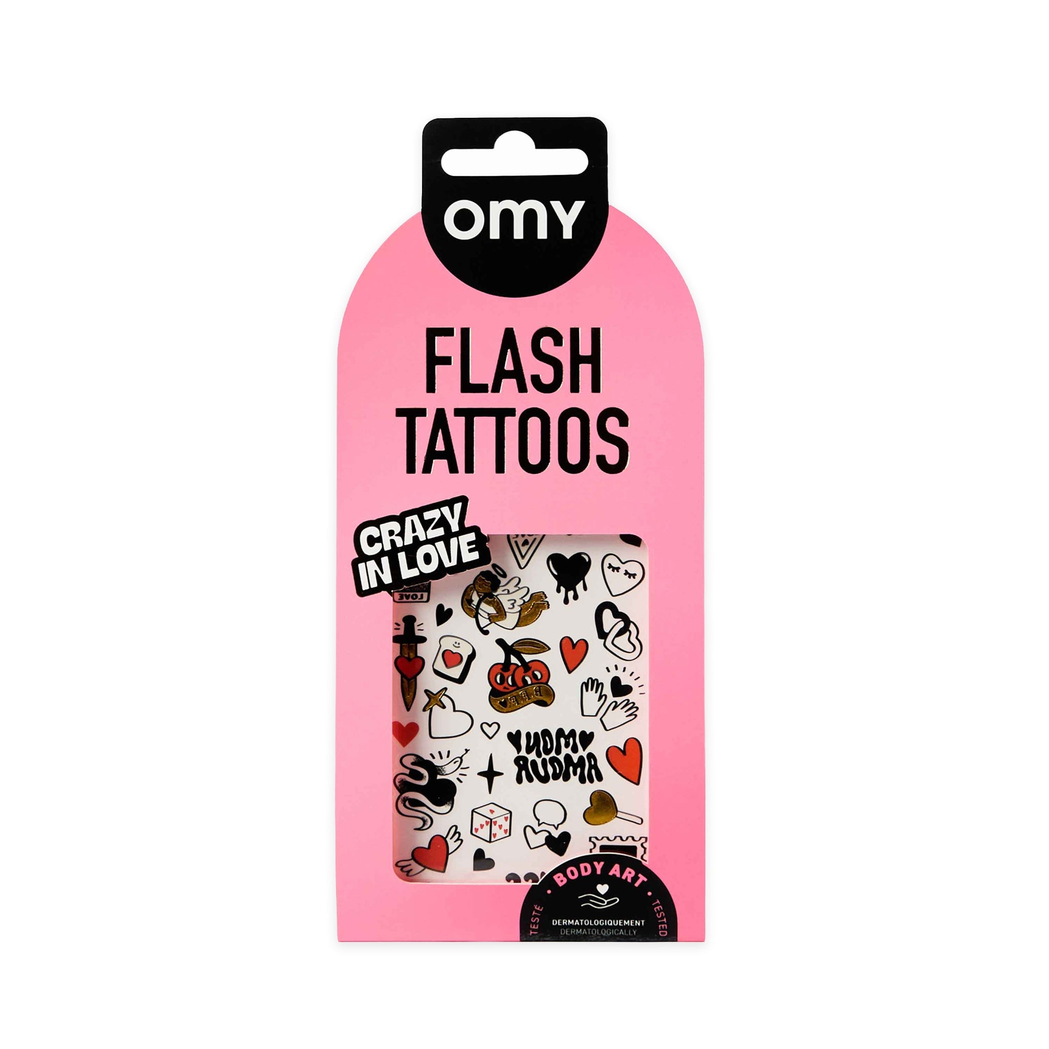 OMY Αυτοκόλλητα flash tattoos Crazy in Love
