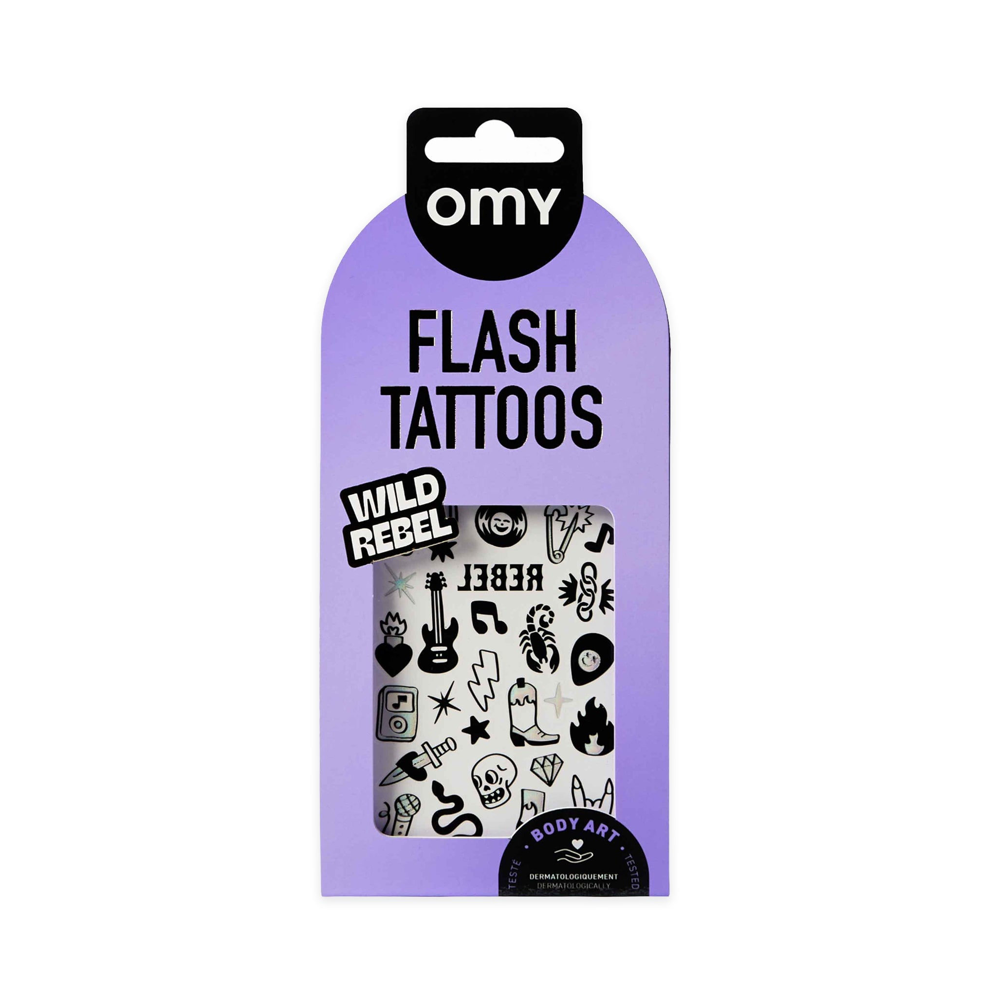 OMY Αυτοκόλλητα flash tattoos Wild Rebel
