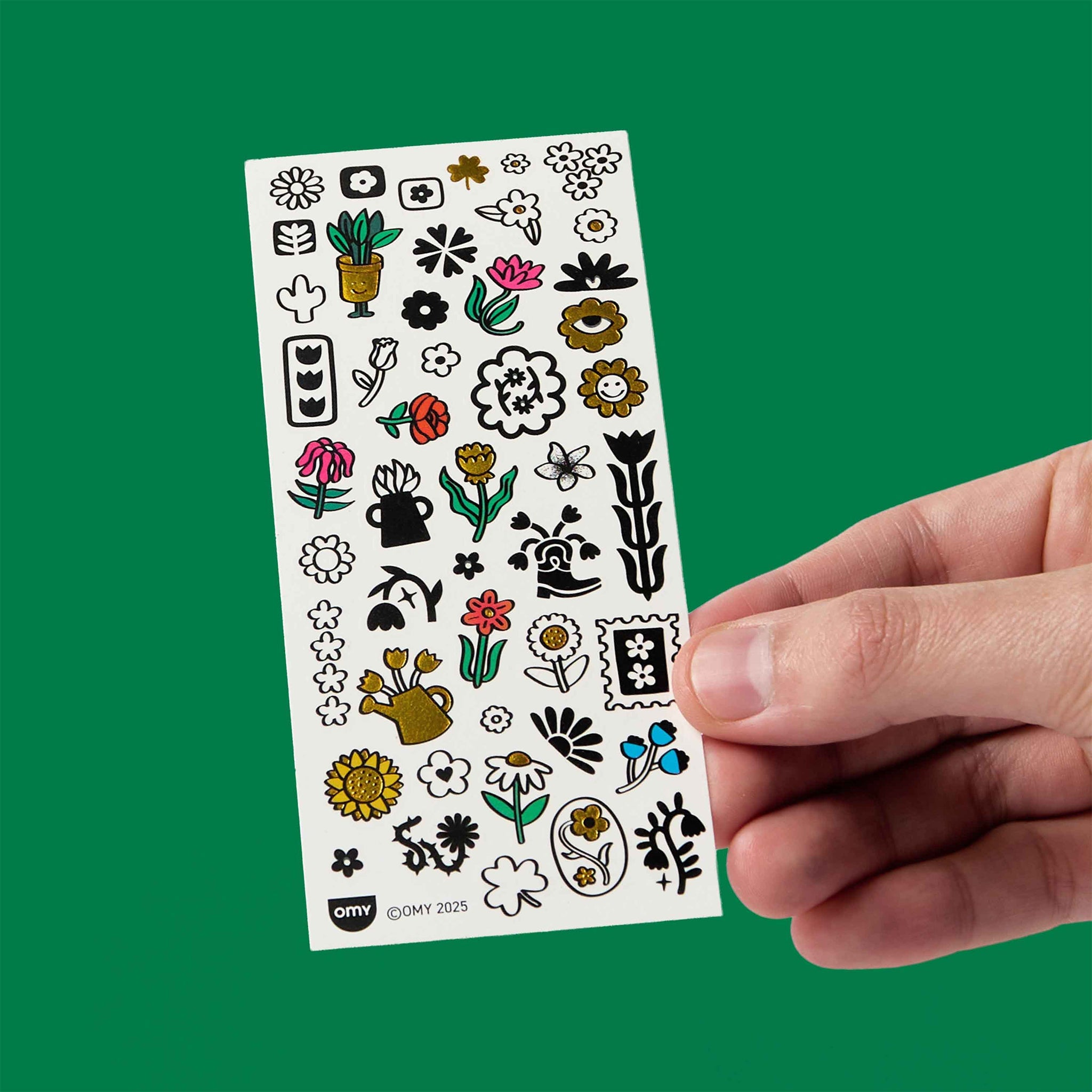 OMY Αυτοκόλλητα flash tattoos Flower Pop - Image 6