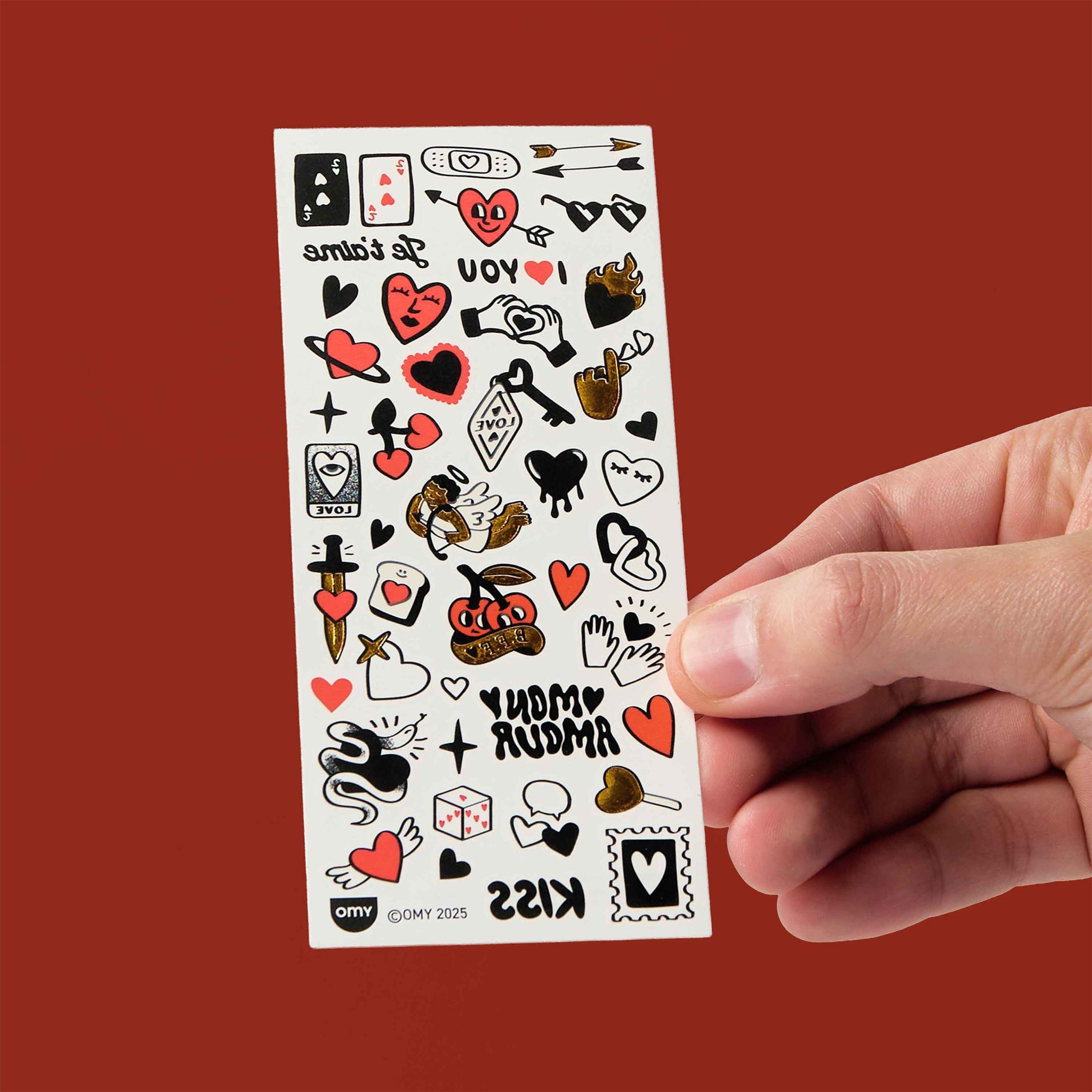 OMY Αυτοκόλλητα flash tattoos Crazy in Love - Image 6