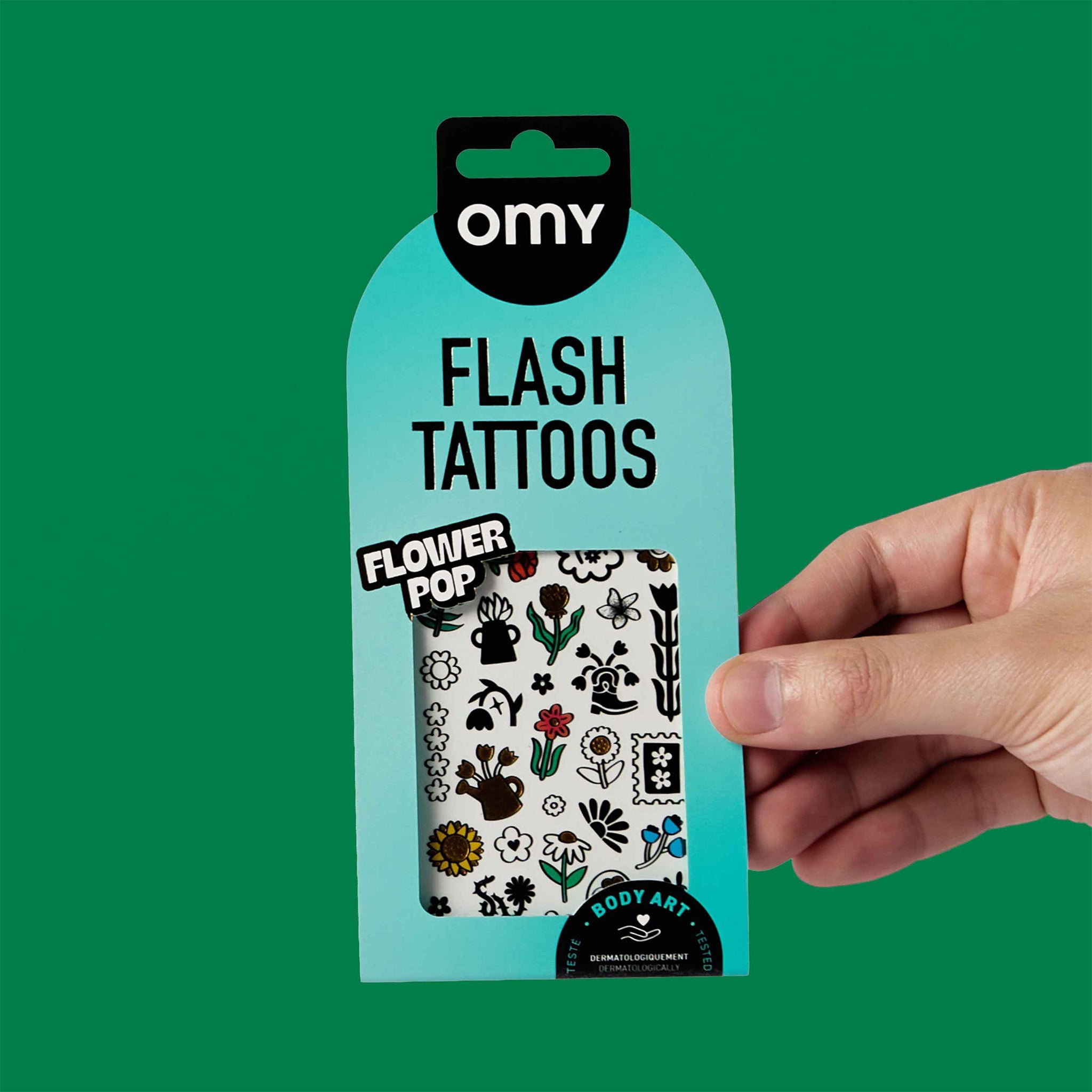 OMY Αυτοκόλλητα flash tattoos Flower Pop - Image 4