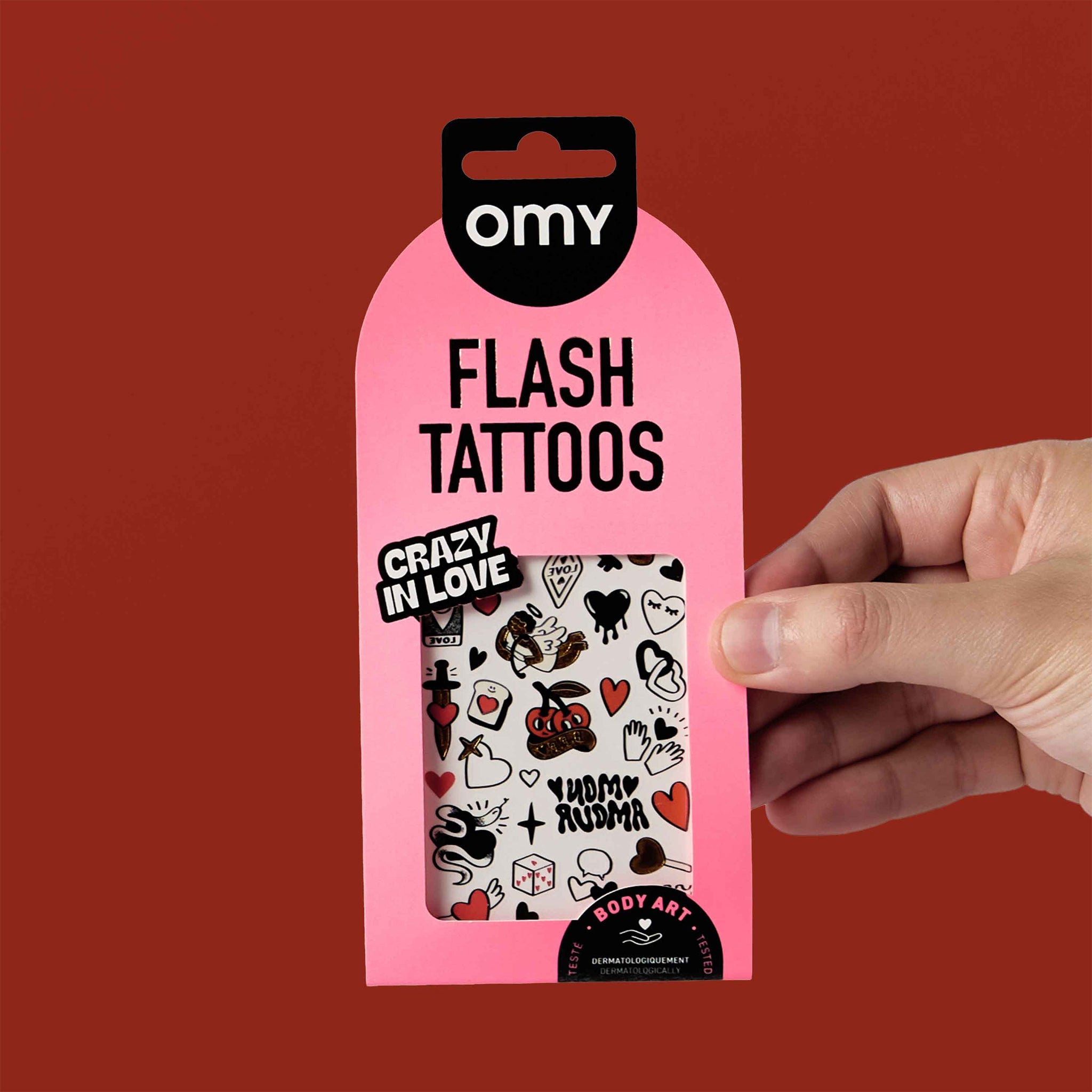 OMY Αυτοκόλλητα flash tattoos Crazy in Love - Image 4