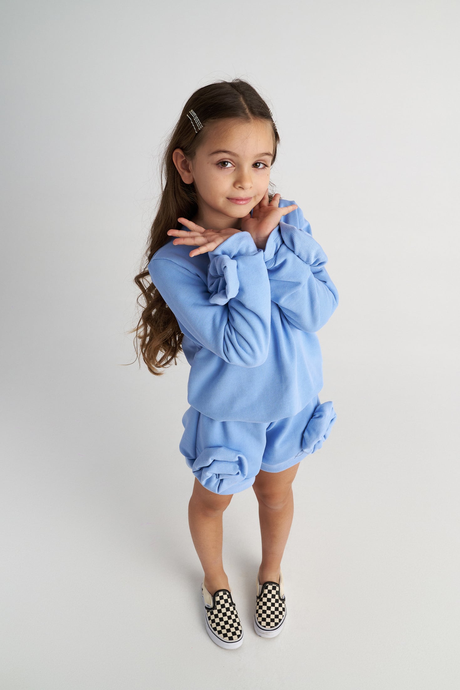 Two In A Castle Μπλούζα Monochrome Roses Ciel